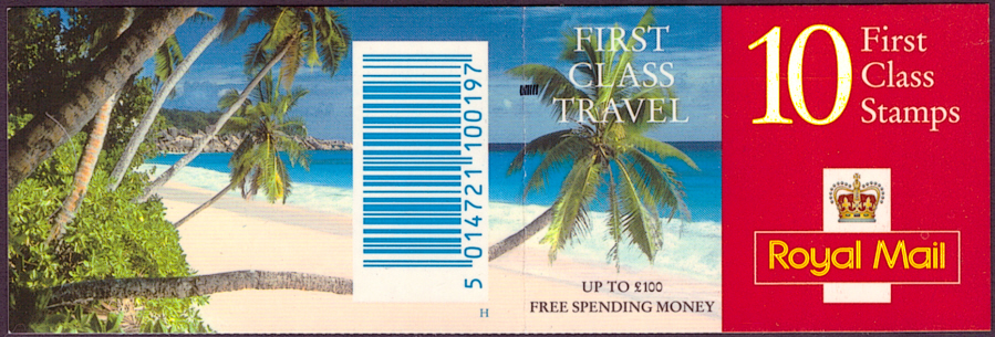 (image for) HD43 / DB17(36) + BMB Cyl B14 (B12) First Class Travel 10 x 1st Class Barcode Booklet